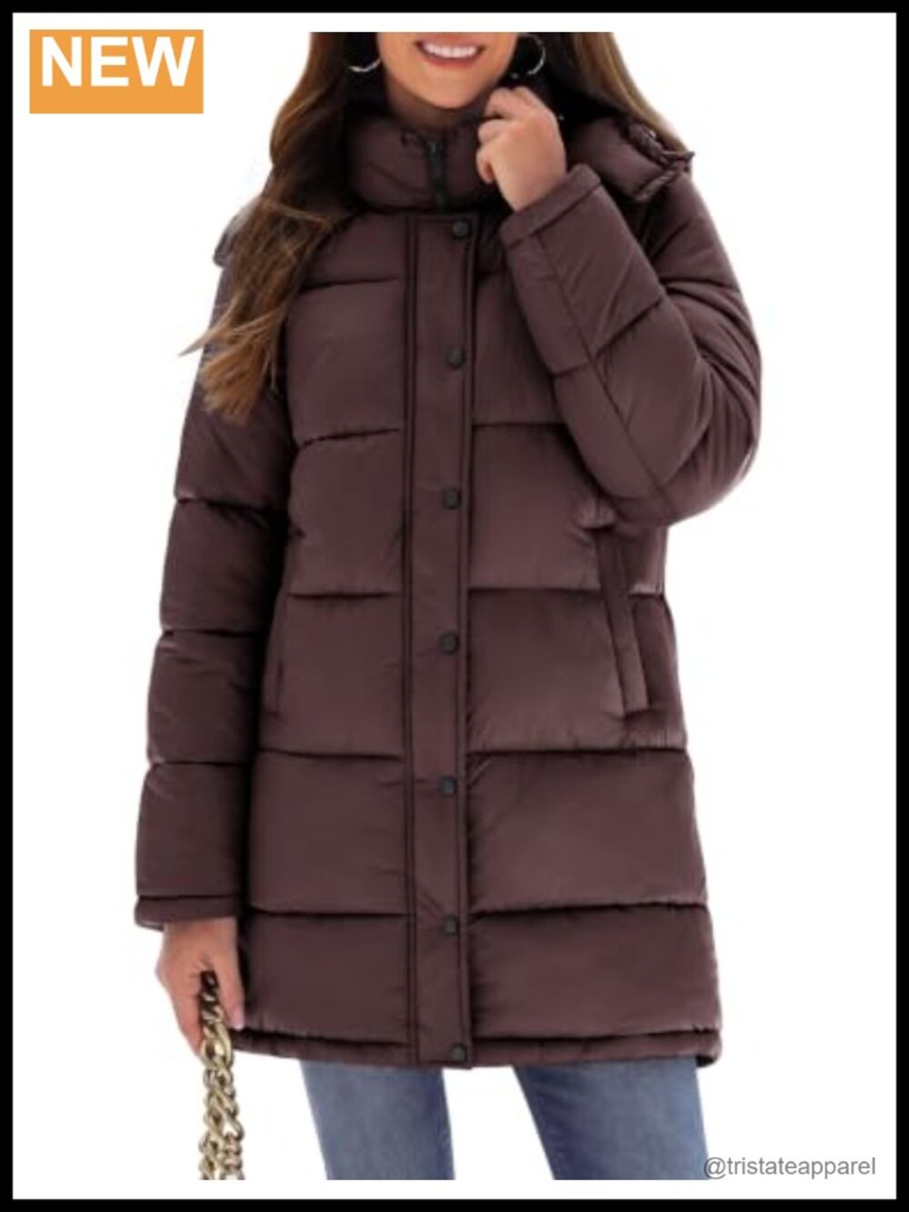Women's Winter Puffer Jacket Warm Windproof Down Parka with Hood